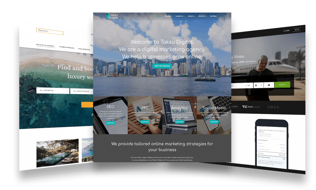 Landing Pages Design - Taksu